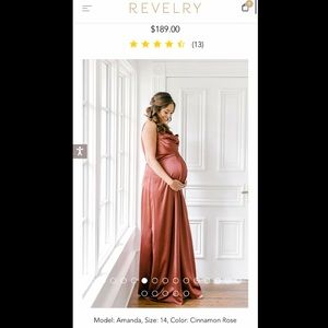 Revelry Maternity Skye Satin Dress